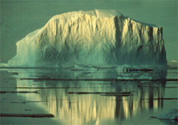 blocky shaped iceberg