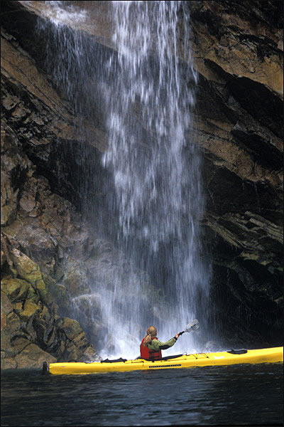 Abra Cove waterfall, Kenai Fjords National Park